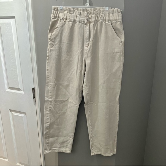 Forever 21 Cream Pants-Lg - Picture 1 of 4